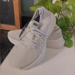 Lacoste Light Gray Athletic Shoes